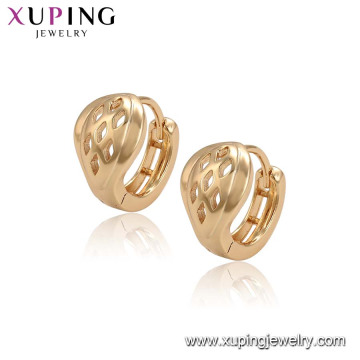 96525 xuping simples nouveaux modèles top vente modèle boucles d&#39;oreilles avec plaqué or 18 carats